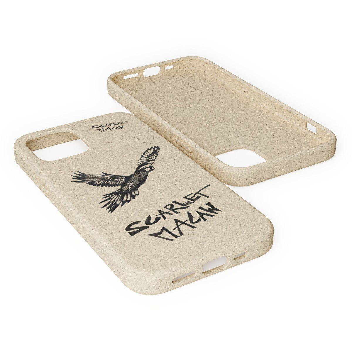 Scarlet Macaw Phone Case – Original Hand-Drawn Costa Rica Wildlife Art for iPhone & Samsung Galaxy