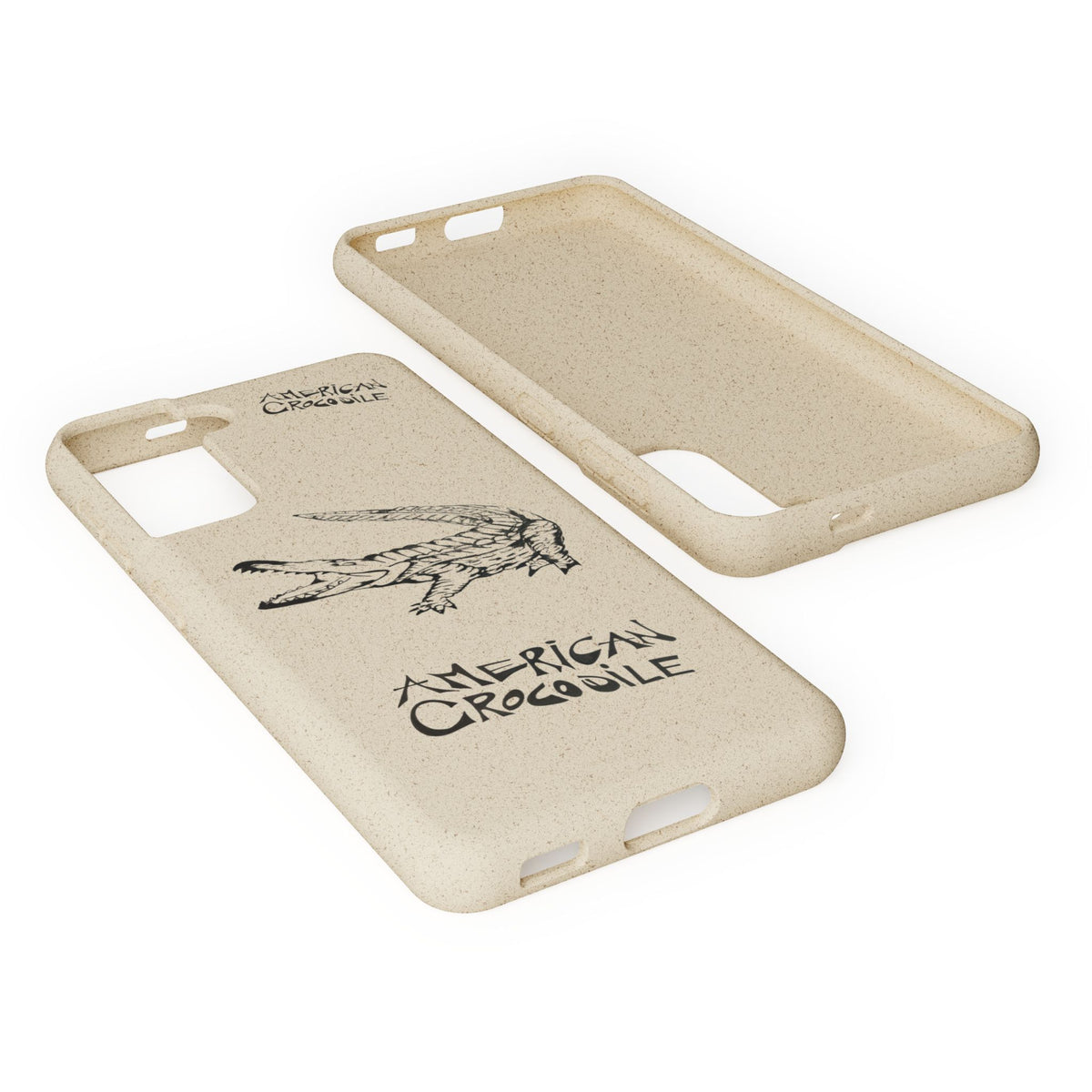 American Crocodile Phone Case – Original Hand-Drawn Costa Rica Wildlife Art for iPhone & Samsung Galaxy