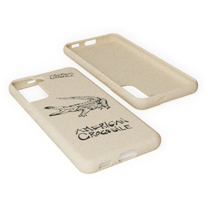 American Crocodile Phone Case – Original Hand-Drawn Costa Rica Wildlife Art for iPhone & Samsung Galaxy