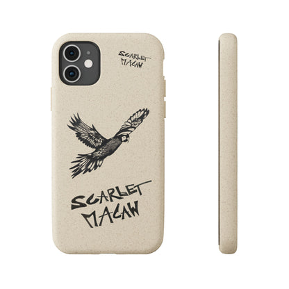 Scarlet Macaw Phone Case – Original Hand-Drawn Costa Rica Wildlife Art for iPhone & Samsung Galaxy