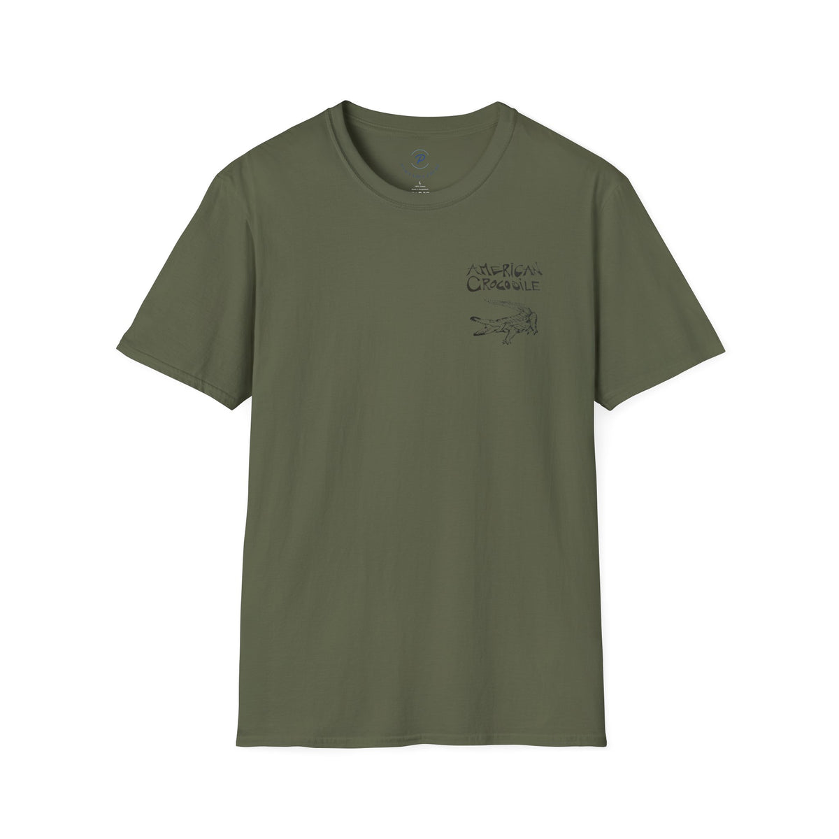 American Crocodile T-Shirt – Hand-Drawn Wildlife Art | Costa Rica