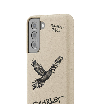 Scarlet Macaw Phone Case – Original Hand-Drawn Costa Rica Wildlife Art for iPhone & Samsung Galaxy