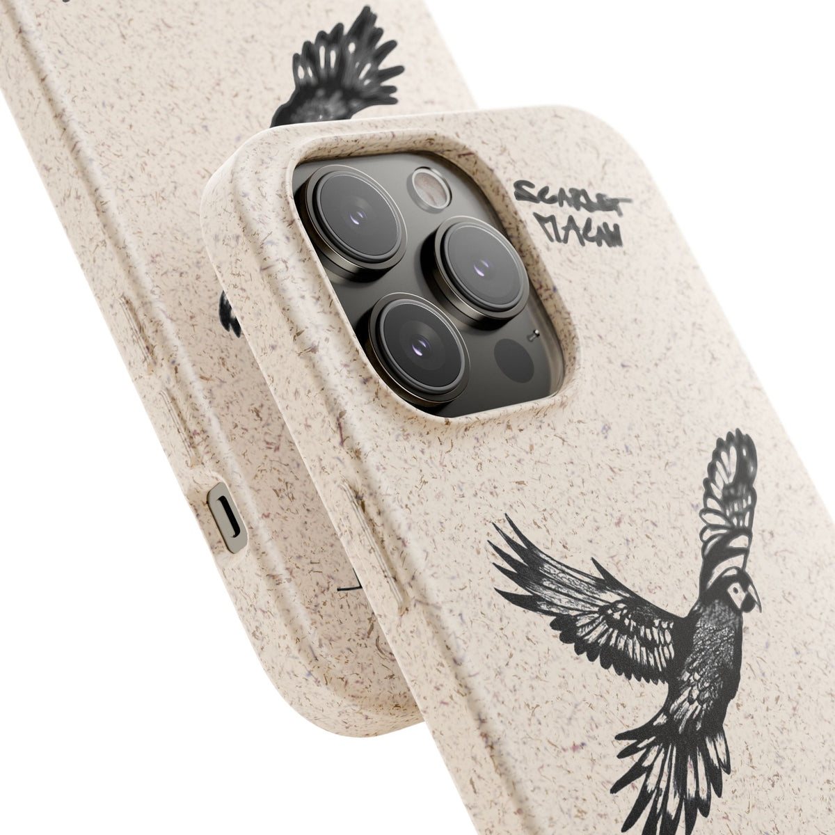 Scarlet Macaw Phone Case – Original Hand-Drawn Costa Rica Wildlife Art for iPhone & Samsung Galaxy
