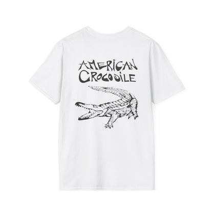 American Crocodile T-Shirt – Hand-Drawn Wildlife Art | Costa Rica