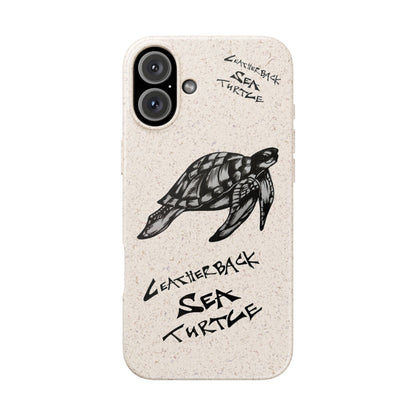Leatherback Sea Turtle Phone Case – Original Hand-Drawn Costa Rica Wildlife Art for iPhone & Samsung Galaxy
