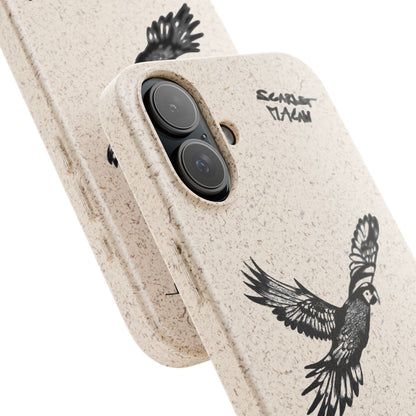 Scarlet Macaw Phone Case – Original Hand-Drawn Costa Rica Wildlife Art for iPhone & Samsung Galaxy