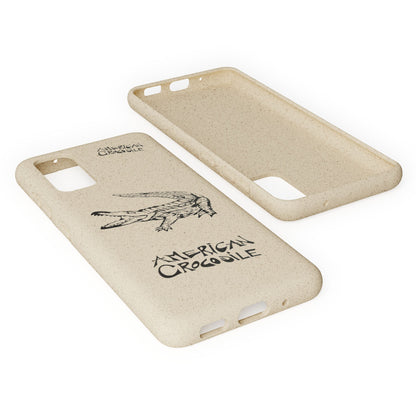American Crocodile Phone Case – Original Hand-Drawn Costa Rica Wildlife Art for iPhone & Samsung Galaxy