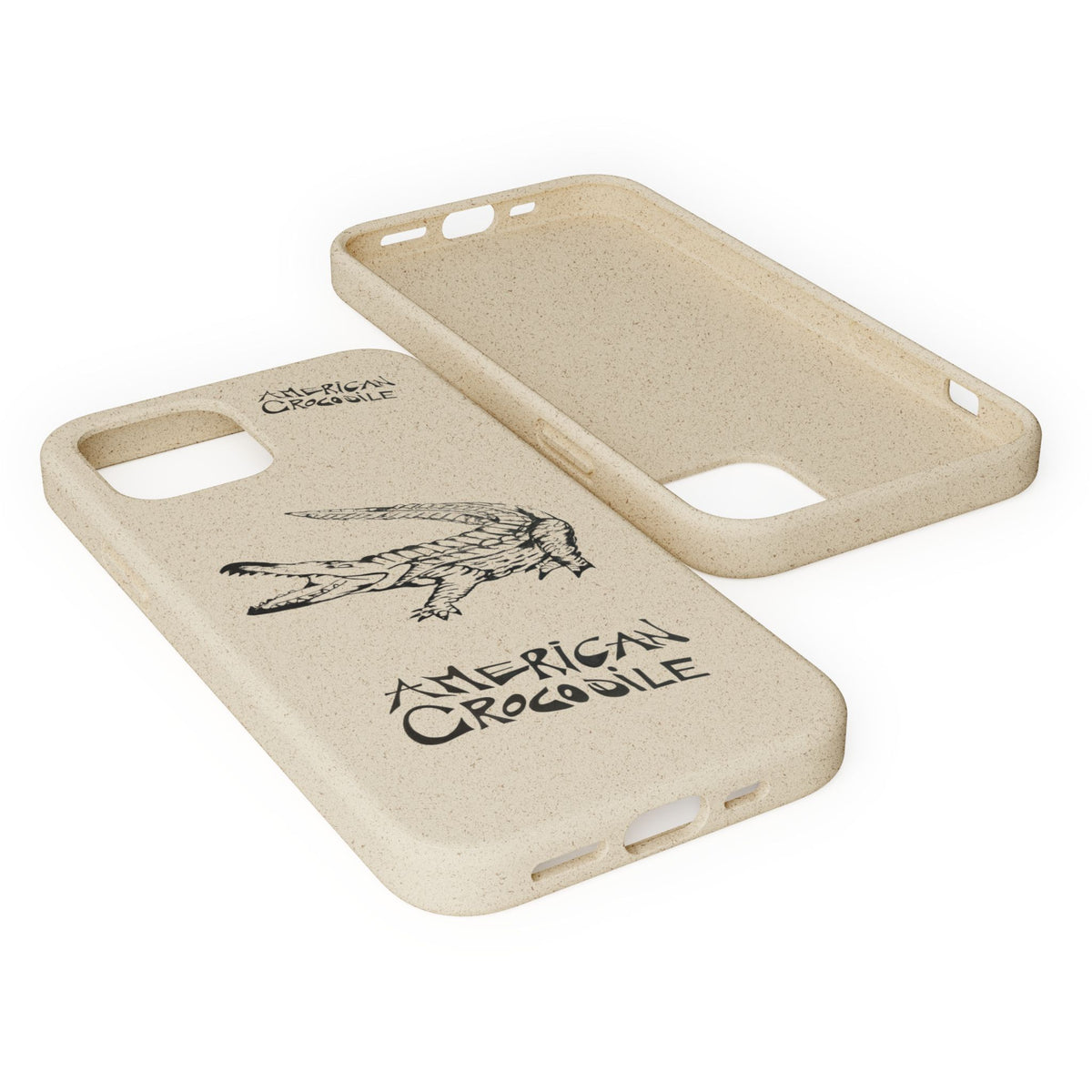 American Crocodile Phone Case – Original Hand-Drawn Costa Rica Wildlife Art for iPhone & Samsung Galaxy