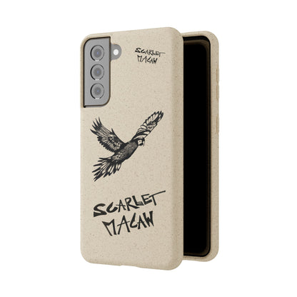 Scarlet Macaw Phone Case – Original Hand-Drawn Costa Rica Wildlife Art for iPhone & Samsung Galaxy