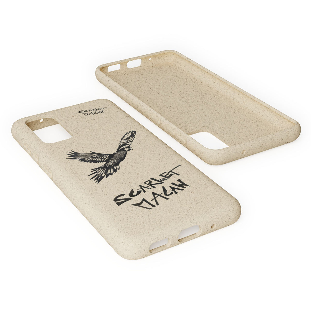 Scarlet Macaw Phone Case – Original Hand-Drawn Costa Rica Wildlife Art for iPhone & Samsung Galaxy
