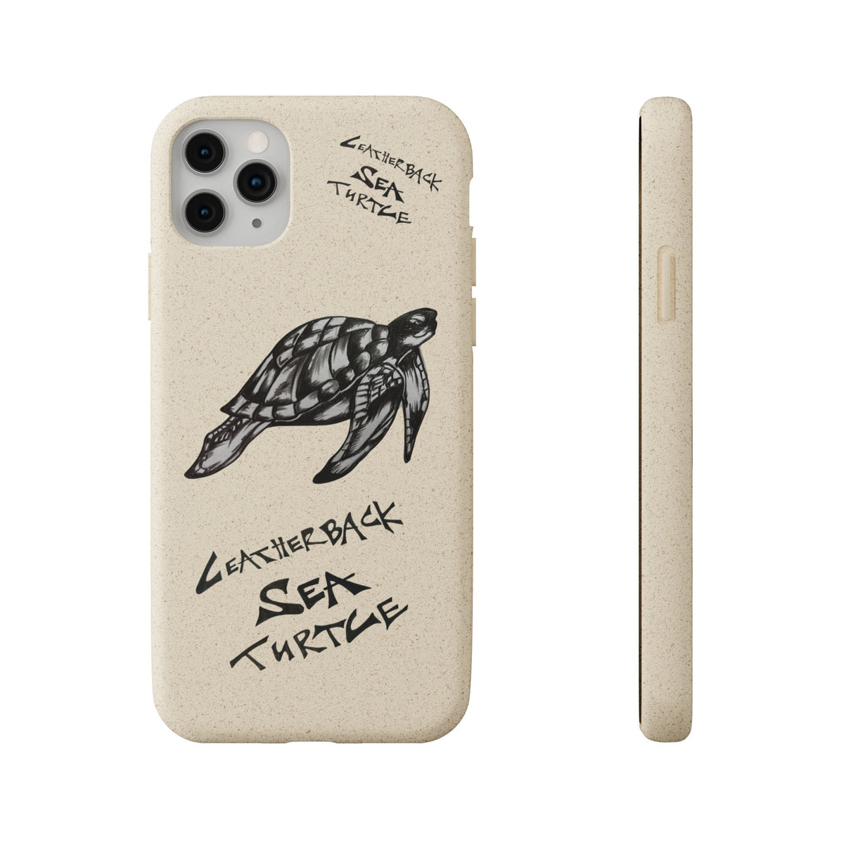 Leatherback Sea Turtle Phone Case – Original Hand-Drawn Costa Rica Wildlife Art for iPhone & Samsung Galaxy