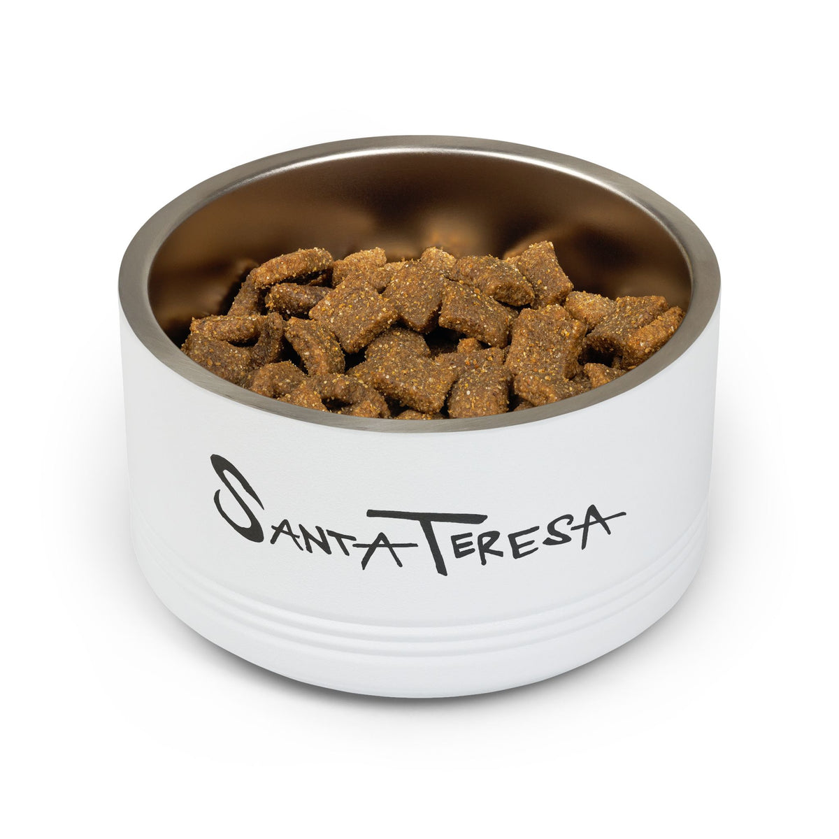 Santa Teresa Pet Bowl – Dog & Cat Food Bowl with Original Hand-Drawn Lettering