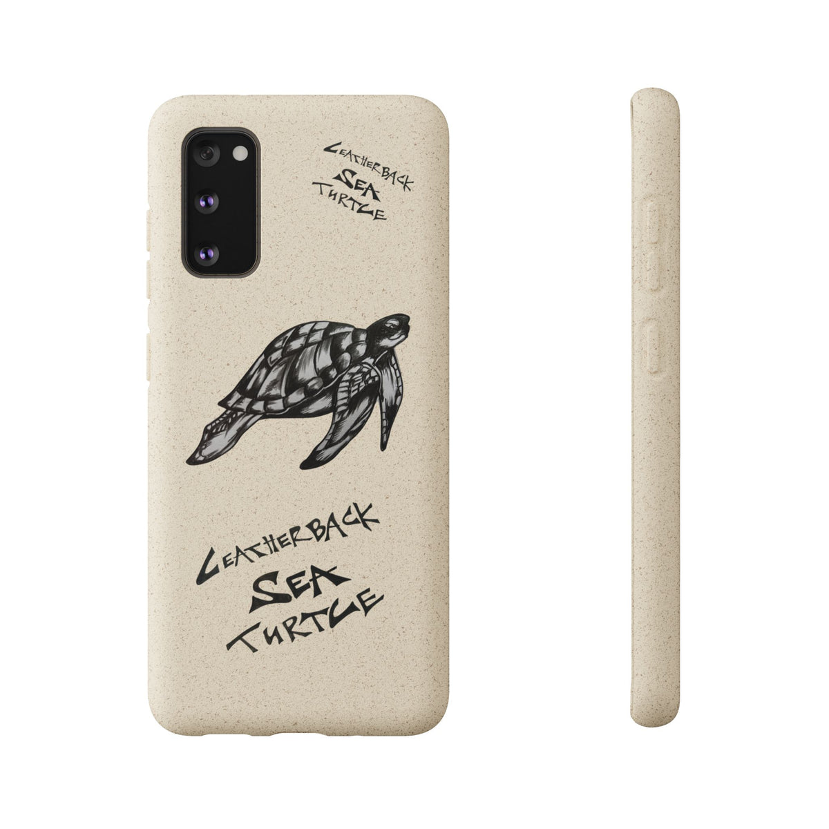 Leatherback Sea Turtle Phone Case – Original Hand-Drawn Costa Rica Wildlife Art for iPhone & Samsung Galaxy