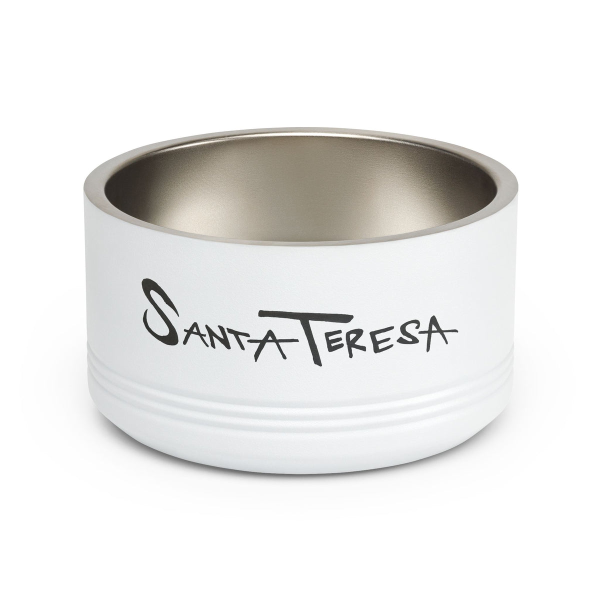 Santa Teresa Pet Bowl – Dog & Cat Food Bowl with Original Hand-Drawn Lettering