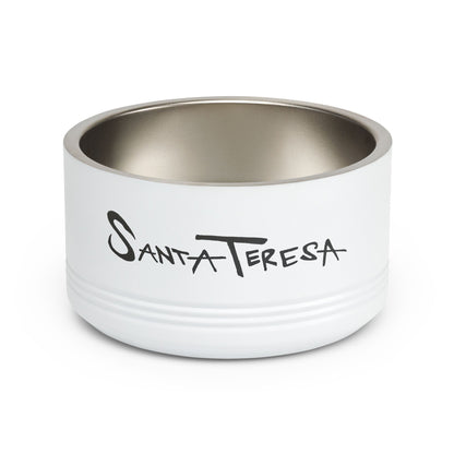 Santa Teresa Pet Bowl – Dog & Cat Food Bowl with Original Hand-Drawn Lettering