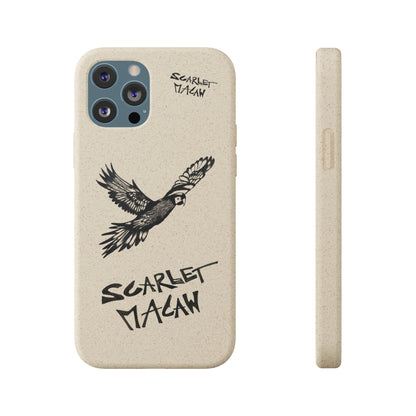 Scarlet Macaw Phone Case – Original Hand-Drawn Costa Rica Wildlife Art for iPhone & Samsung Galaxy