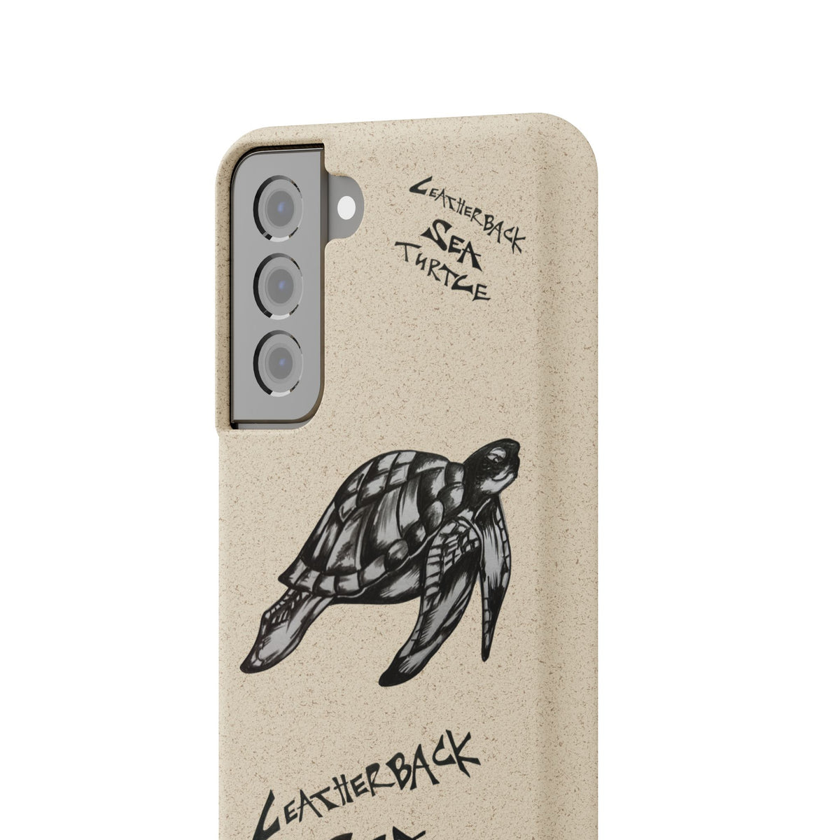 Leatherback Sea Turtle Phone Case – Original Hand-Drawn Costa Rica Wildlife Art for iPhone & Samsung Galaxy