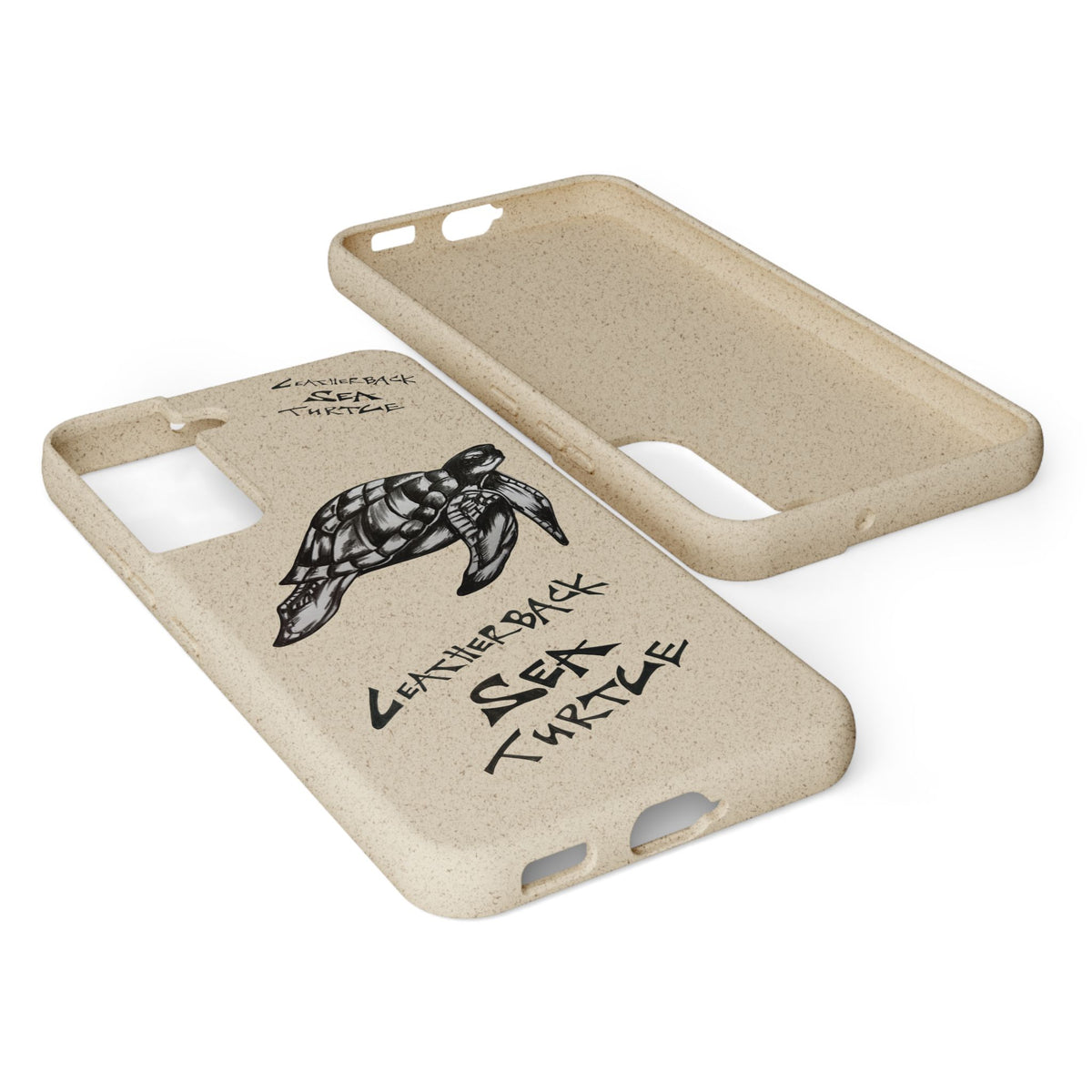 Leatherback Sea Turtle Phone Case – Original Hand-Drawn Costa Rica Wildlife Art for iPhone & Samsung Galaxy