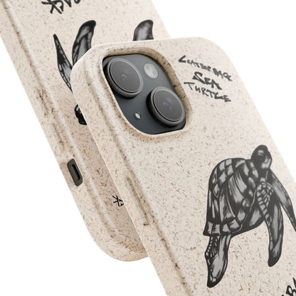 Leatherback Sea Turtle Phone Case – Original Hand-Drawn Costa Rica Wildlife Art for iPhone & Samsung Galaxy