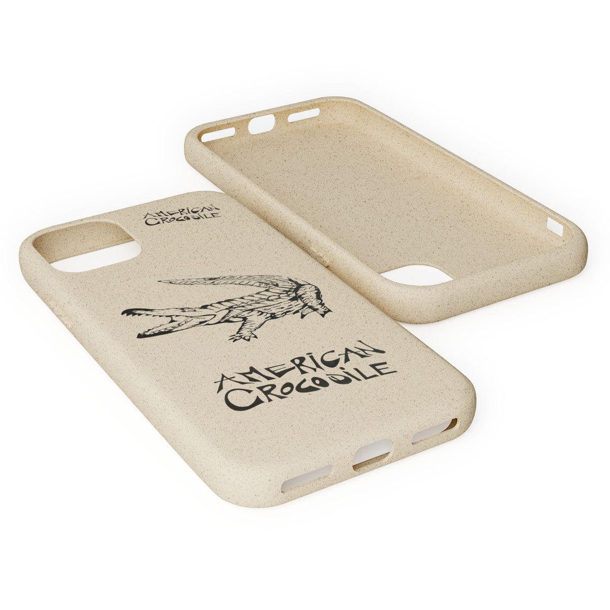 American Crocodile Phone Case – Original Hand-Drawn Costa Rica Wildlife Art for iPhone & Samsung Galaxy