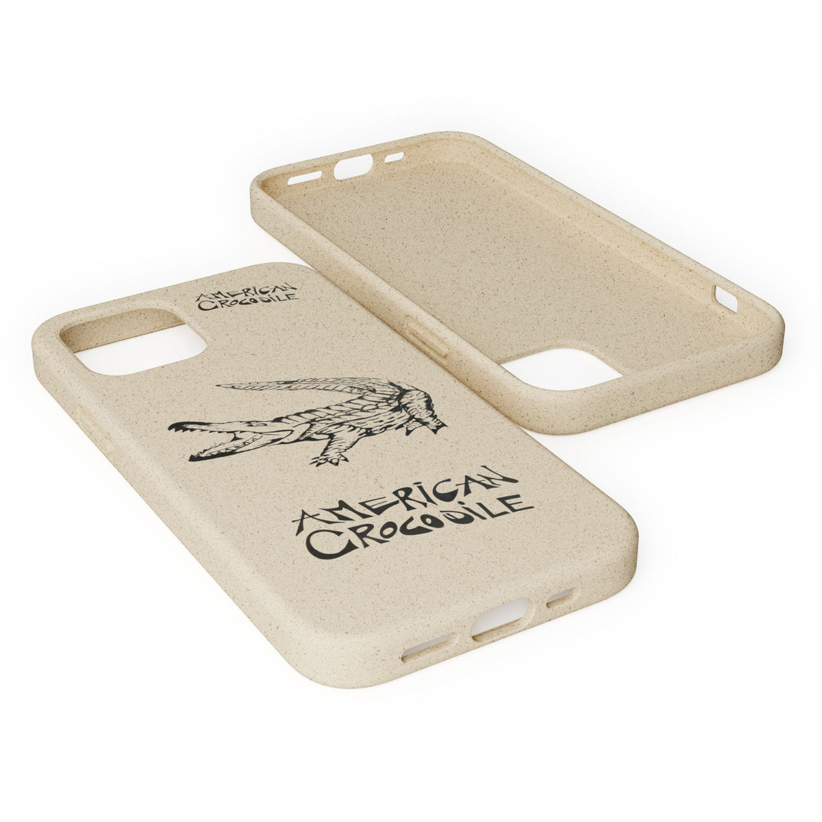 American Crocodile Phone Case – Original Hand-Drawn Costa Rica Wildlife Art for iPhone & Samsung Galaxy