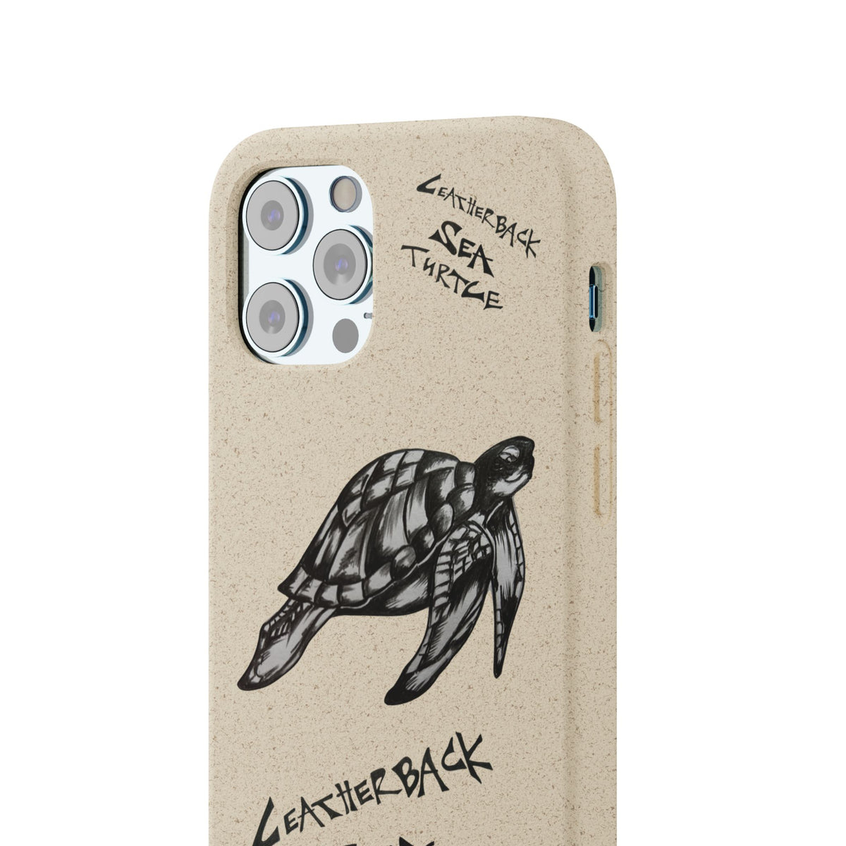 Leatherback Sea Turtle Phone Case – Original Hand-Drawn Costa Rica Wildlife Art for iPhone & Samsung Galaxy