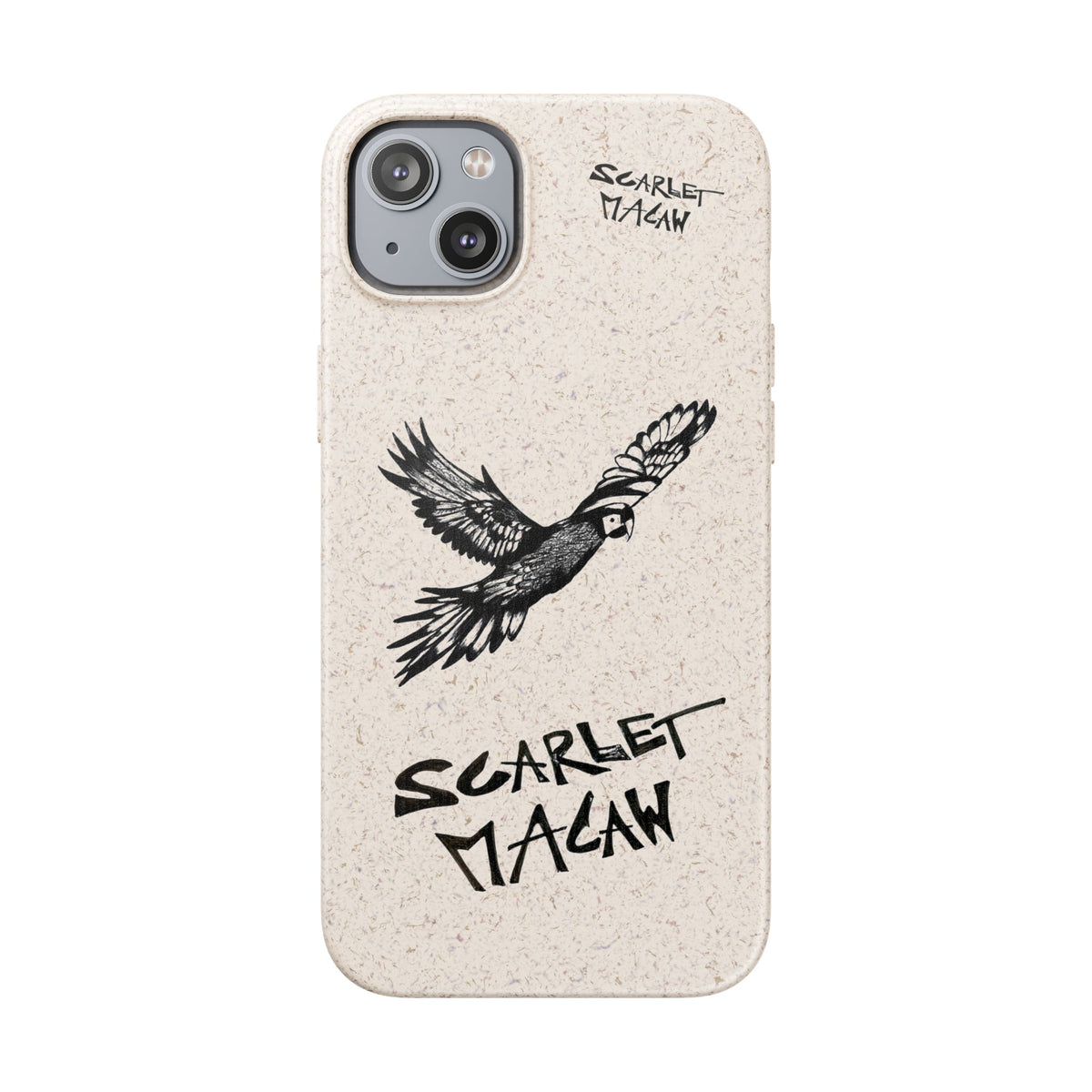 Scarlet Macaw Phone Case – Original Hand-Drawn Costa Rica Wildlife Art for iPhone & Samsung Galaxy