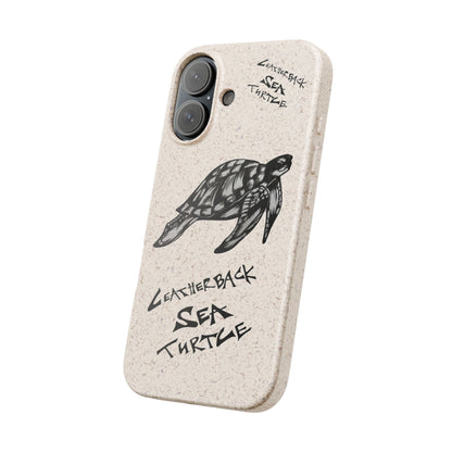 Leatherback Sea Turtle Phone Case – Original Hand-Drawn Costa Rica Wildlife Art for iPhone & Samsung Galaxy