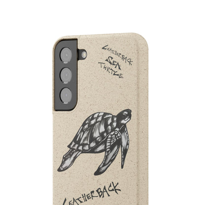 Leatherback Sea Turtle Phone Case – Original Hand-Drawn Costa Rica Wildlife Art for iPhone & Samsung Galaxy