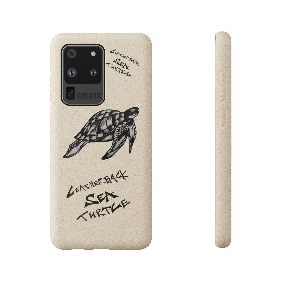 Leatherback Sea Turtle Phone Case – Original Hand-Drawn Costa Rica Wildlife Art for iPhone & Samsung Galaxy