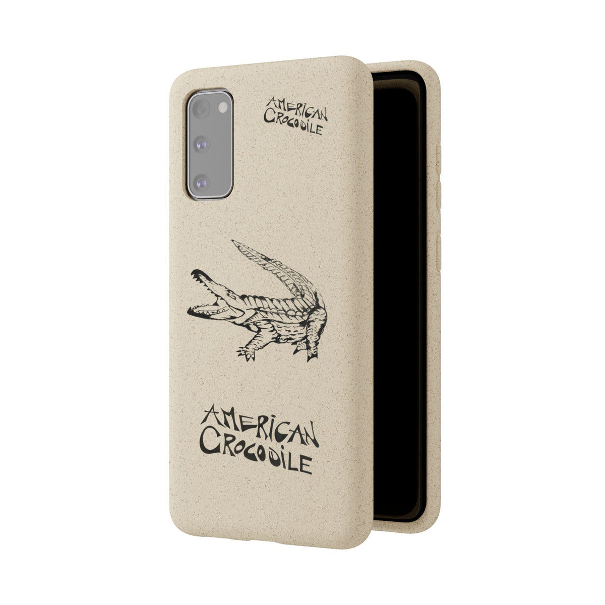 American Crocodile Phone Case – Original Hand-Drawn Costa Rica Wildlife Art for iPhone & Samsung Galaxy