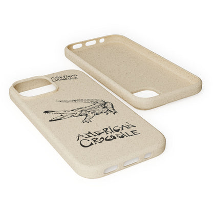 American Crocodile Phone Case – Original Hand-Drawn Costa Rica Wildlife Art for iPhone & Samsung Galaxy