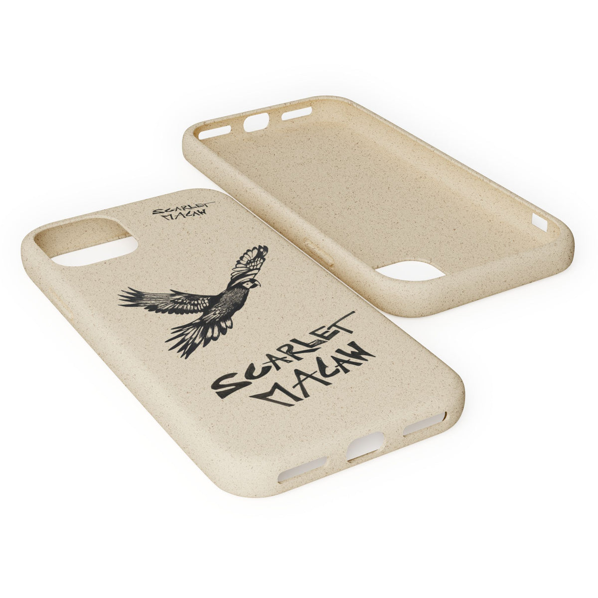 Scarlet Macaw Phone Case – Original Hand-Drawn Costa Rica Wildlife Art for iPhone & Samsung Galaxy
