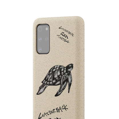 Leatherback Sea Turtle Phone Case – Original Hand-Drawn Costa Rica Wildlife Art for iPhone & Samsung Galaxy
