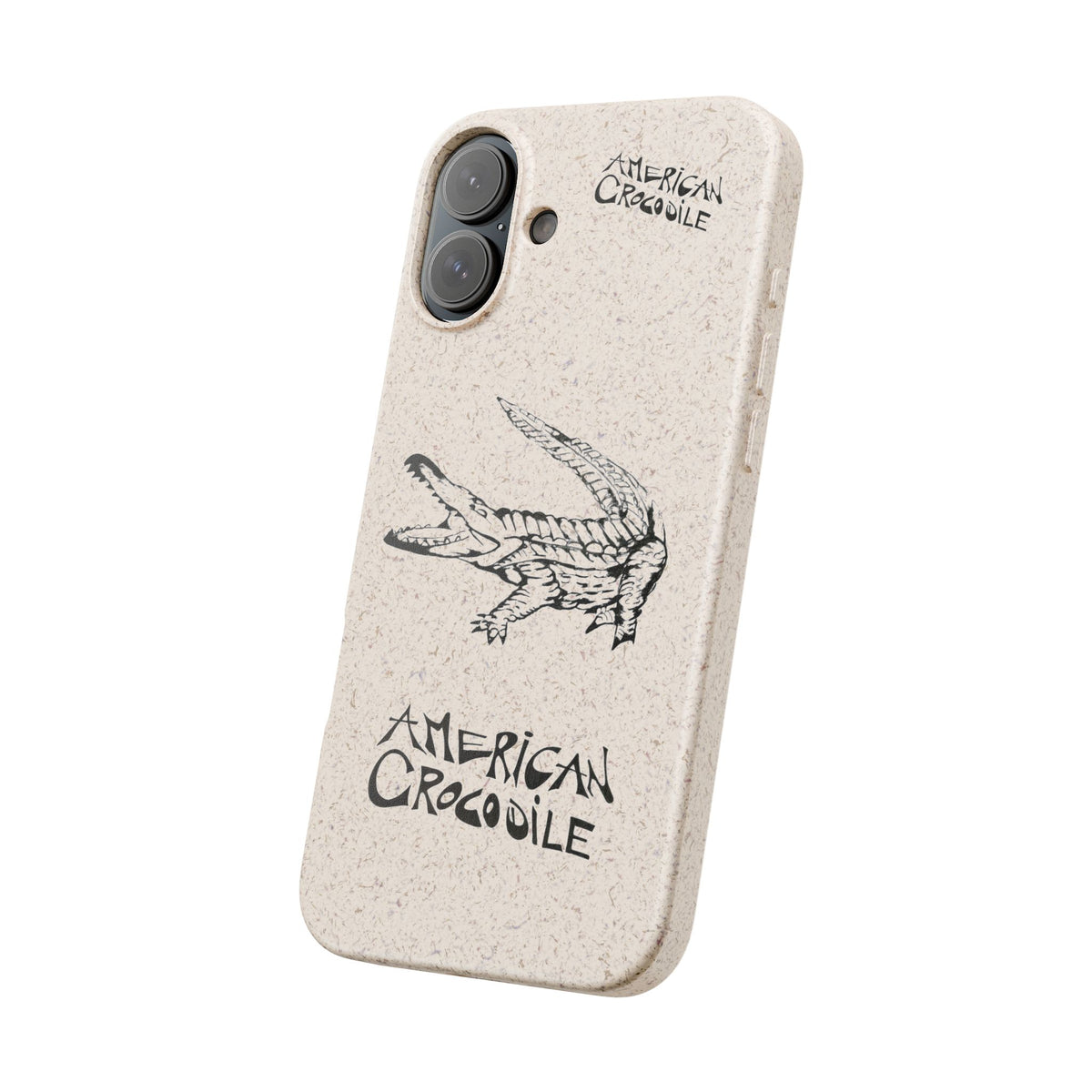 American Crocodile Phone Case – Original Hand-Drawn Costa Rica Wildlife Art for iPhone & Samsung Galaxy