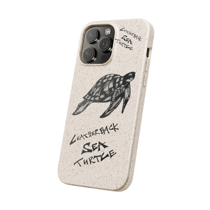 Leatherback Sea Turtle Phone Case – Original Hand-Drawn Costa Rica Wildlife Art for iPhone & Samsung Galaxy