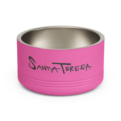 Santa Teresa Pet Bowl – Dog & Cat Food Bowl with Original Hand-Drawn Lettering
