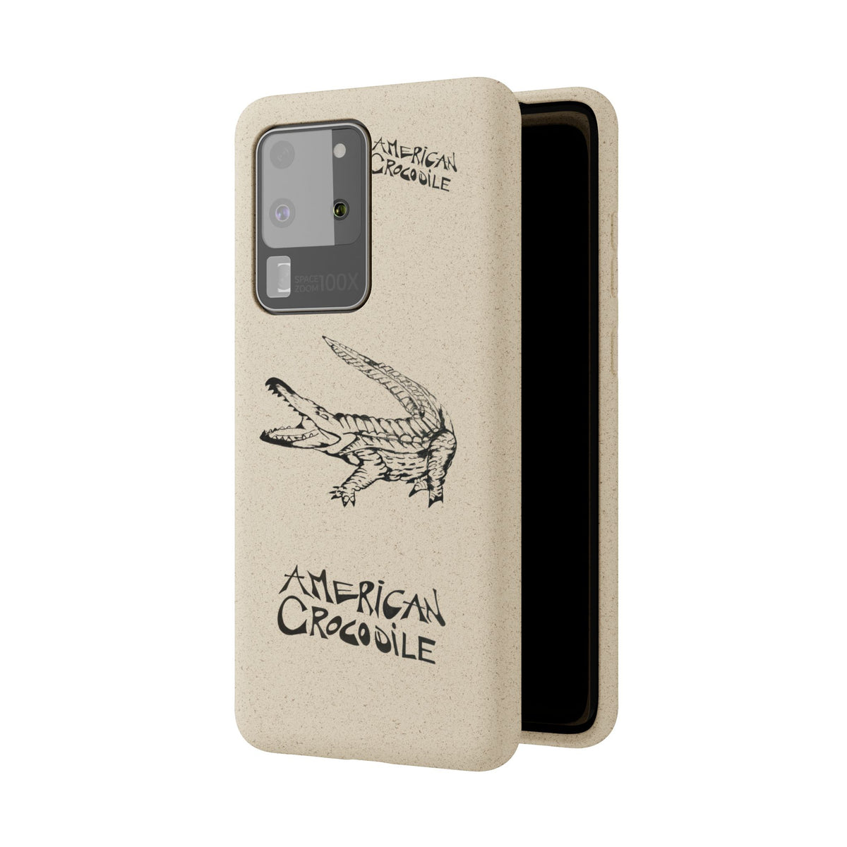 American Crocodile Phone Case – Original Hand-Drawn Costa Rica Wildlife Art for iPhone & Samsung Galaxy