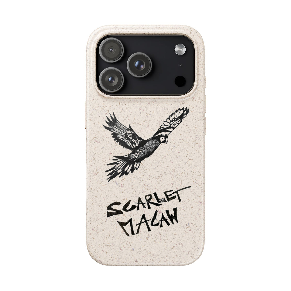 Scarlet Macaw Phone Case – Original Hand-Drawn Costa Rica Wildlife Art for iPhone & Samsung Galaxy
