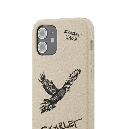 Scarlet Macaw Phone Case – Original Hand-Drawn Costa Rica Wildlife Art for iPhone & Samsung Galaxy