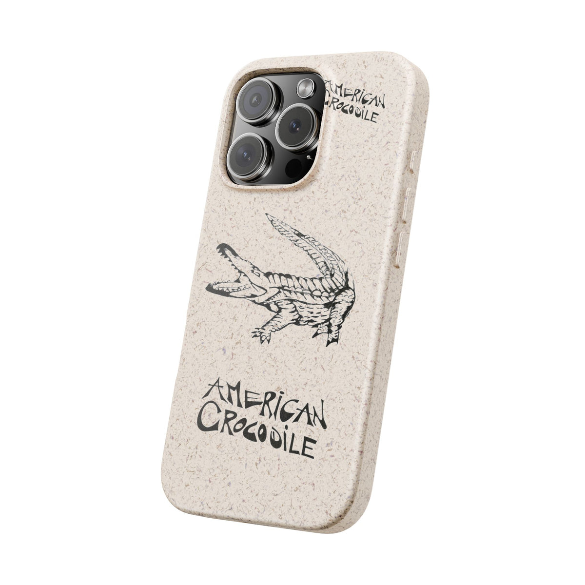 American Crocodile Phone Case – Original Hand-Drawn Costa Rica Wildlife Art for iPhone & Samsung Galaxy