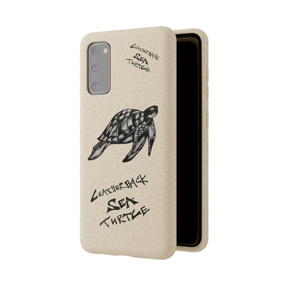 Leatherback Sea Turtle Phone Case – Original Hand-Drawn Costa Rica Wildlife Art for iPhone & Samsung Galaxy