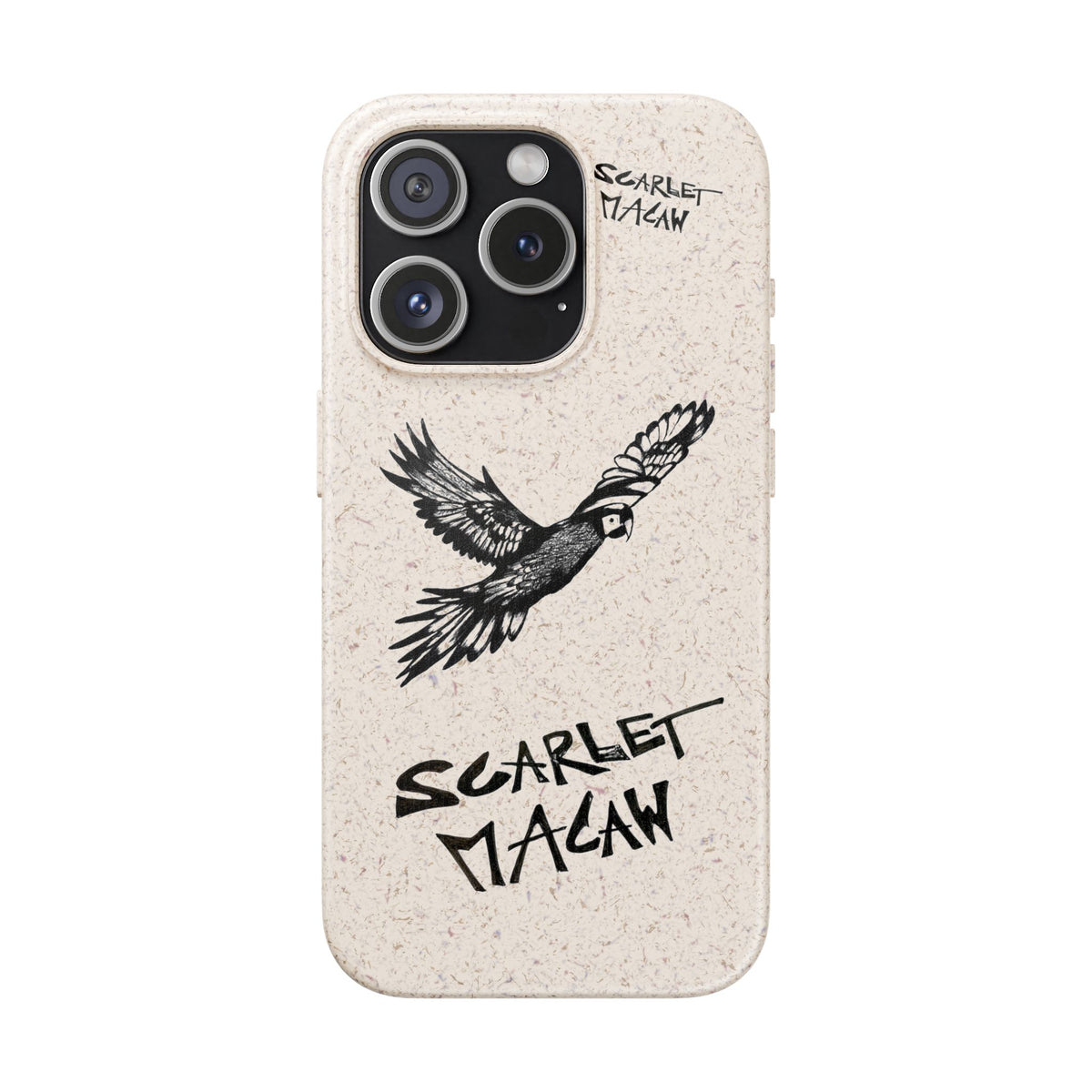 Scarlet Macaw Phone Case – Original Hand-Drawn Costa Rica Wildlife Art for iPhone & Samsung Galaxy