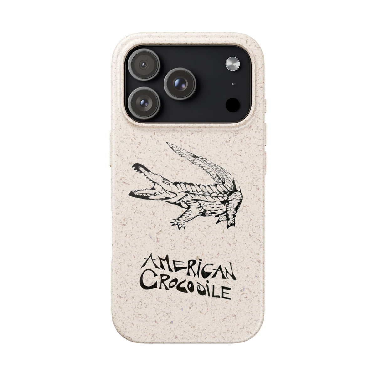 American Crocodile Phone Case – Original Hand-Drawn Costa Rica Wildlife Art for iPhone & Samsung Galaxy