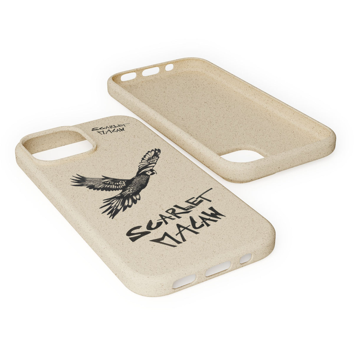 Scarlet Macaw Phone Case – Original Hand-Drawn Costa Rica Wildlife Art for iPhone & Samsung Galaxy