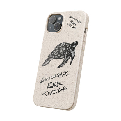 Leatherback Sea Turtle Phone Case – Original Hand-Drawn Costa Rica Wildlife Art for iPhone & Samsung Galaxy
