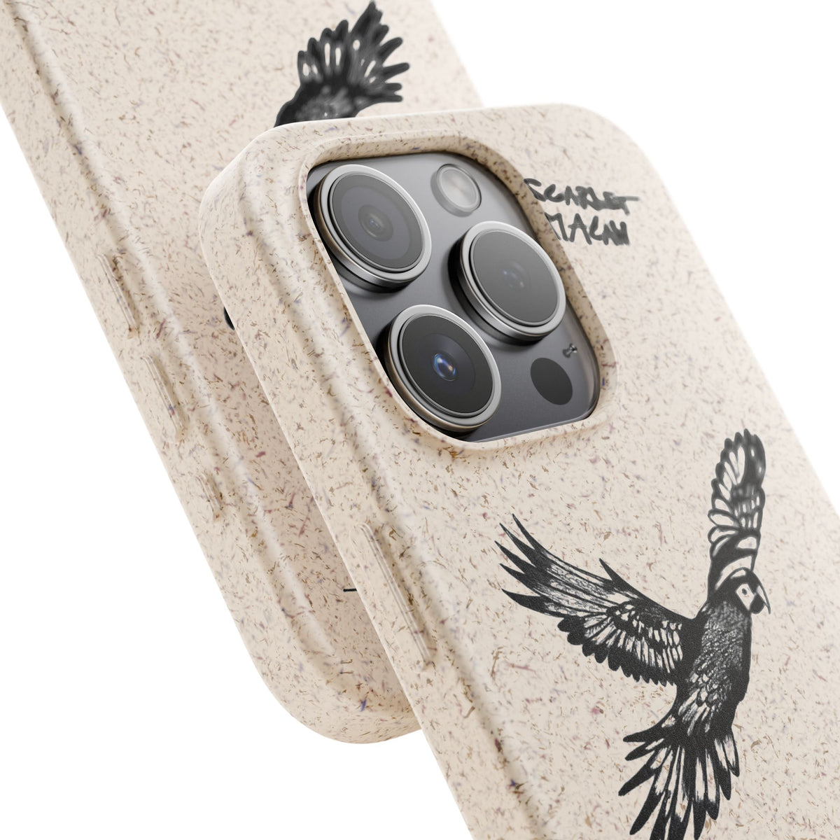 Scarlet Macaw Phone Case – Original Hand-Drawn Costa Rica Wildlife Art for iPhone & Samsung Galaxy