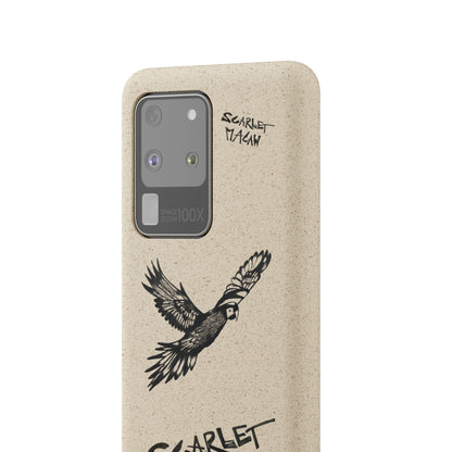 Scarlet Macaw Phone Case – Original Hand-Drawn Costa Rica Wildlife Art for iPhone & Samsung Galaxy