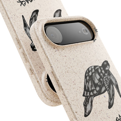 Leatherback Sea Turtle Phone Case – Original Hand-Drawn Costa Rica Wildlife Art for iPhone & Samsung Galaxy