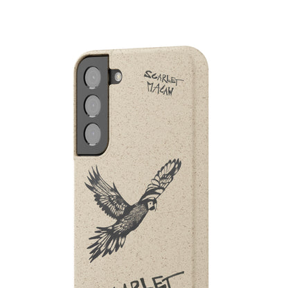 Scarlet Macaw Phone Case – Original Hand-Drawn Costa Rica Wildlife Art for iPhone & Samsung Galaxy